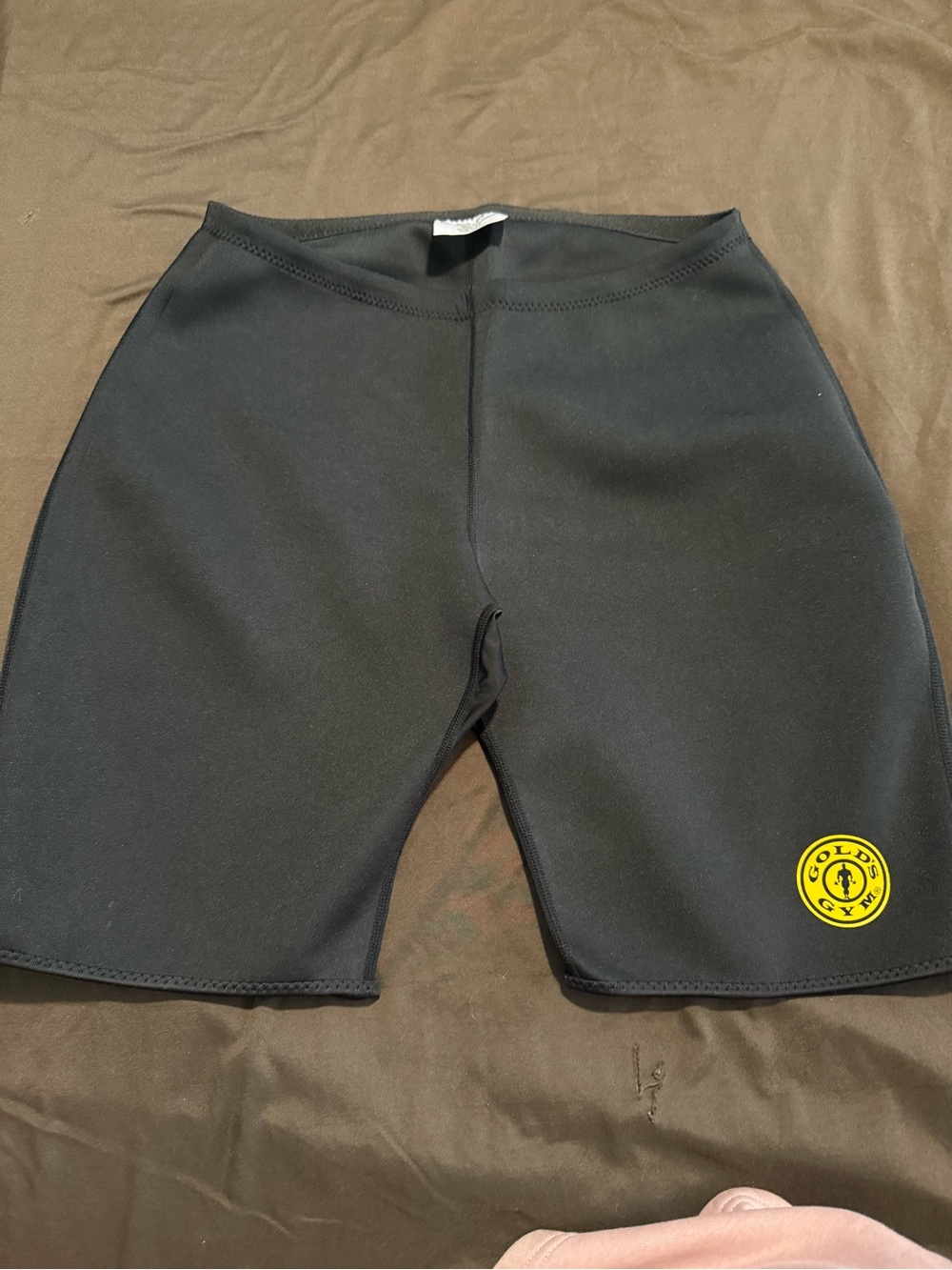 Gold's Gym Black Athletic Bike Sweat Shorts with Logo